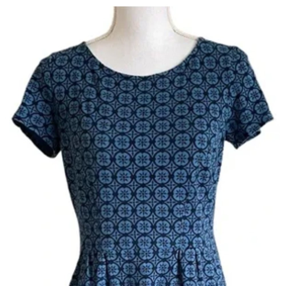 Boden Phoebe Short-Sleeve Jersey Print Dress - Size 14